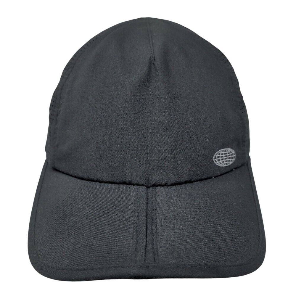 Reel Legends Strapback Hat Black One Size Solid Adjustable Mesh Trim
